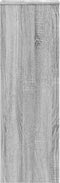 vidaXL - Plantenstandaard - 33x33x100 - cm - bewerkt - hout - grijs - sonoma - eiken
