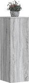 vidaXL - Plantenstandaard - 33x33x100 - cm - bewerkt - hout - grijs - sonoma - eiken