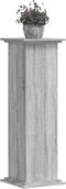 vidaXL - Plantenstandaard - 33x33x100 - cm - bewerkt - hout - grijs - sonoma - eiken