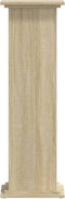 vidaXL - Plantenstandaard - 33x33x100 - cm - bewerkt - hout - sonoma - eikenkleurig