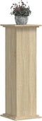 vidaXL - Plantenstandaard - 33x33x100 - cm - bewerkt - hout - sonoma - eikenkleurig