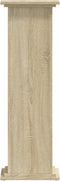 vidaXL - Plantenstandaard - 33x33x100 - cm - bewerkt - hout - sonoma - eikenkleurig