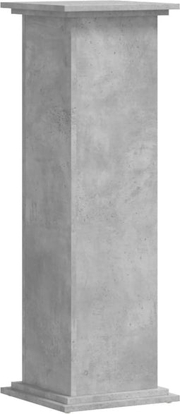 vidaXL - Plantenstandaard - 33x33x100 - cm - bewerkt - hout - betongrijs