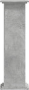vidaXL - Plantenstandaard - 33x33x100 - cm - bewerkt - hout - betongrijs