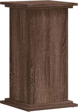 vidaXL - Plantenstandaard - 33x33x60 - cm - bewerkt - hout - bruin - eikenkleurig