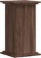 vidaXL - Plantenstandaard - 33x33x60 - cm - bewerkt - hout - bruin - eikenkleurig