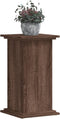 vidaXL - Plantenstandaard - 33x33x60 - cm - bewerkt - hout - bruin - eikenkleurig