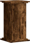 vidaXL - Plantenstandaard - 33x33x60 - cm - bewerkt - hout - gerookt - eikenkleurig
