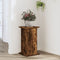 vidaXL - Plantenstandaard - 33x33x60 - cm - bewerkt - hout - gerookt - eikenkleurig