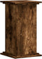 vidaXL - Plantenstandaard - 33x33x60 - cm - bewerkt - hout - gerookt - eikenkleurig