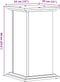 vidaXL - Plantenstandaard - 33x33x60 - cm - bewerkt - hout - grijs - sonoma - eiken