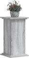 vidaXL - Plantenstandaard - 33x33x60 - cm - bewerkt - hout - grijs - sonoma - eiken