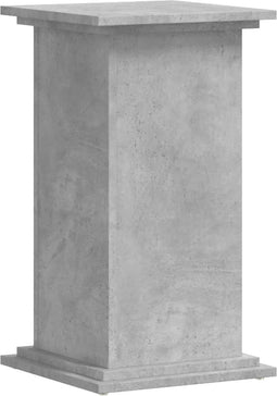 vidaXL - Plantenstandaard - 33x33x60 - cm - bewerkt - hout - betongrijs