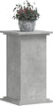 vidaXL - Plantenstandaard - 33x33x60 - cm - bewerkt - hout - betongrijs