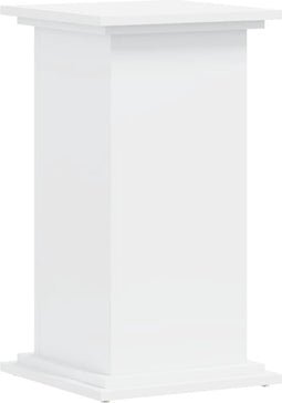 vidaXL - Plantenstandaard - 33x33x60 - cm - bewerkt - hout - wit