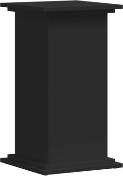 vidaXL - Plantenstandaard - 33x33x60 - cm - bewerkt - hout - zwart