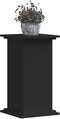 vidaXL - Plantenstandaard - 33x33x60 - cm - bewerkt - hout - zwart