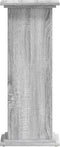 vidaXL - Plantenstandaard - 33x33x80 - cm - bewerkt - hout - grijs - sonoma - eiken