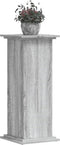 vidaXL - Plantenstandaard - 33x33x80 - cm - bewerkt - hout - grijs - sonoma - eiken