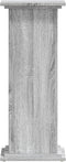 vidaXL - Plantenstandaard - 33x33x80 - cm - bewerkt - hout - grijs - sonoma - eiken