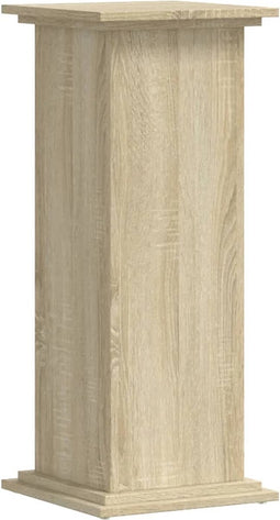 vidaXL - Plantenstandaard - 33x33x80 - cm - bewerkt - hout - sonoma - eikenkleurig
