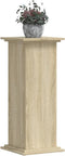 vidaXL - Plantenstandaard - 33x33x80 - cm - bewerkt - hout - sonoma - eikenkleurig