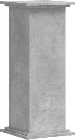 vidaXL - Plantenstandaard - 33x33x80 - cm - bewerkt - hout - betongrijs