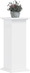 vidaXL - Plantenstandaard - 33x33x80 - cm - bewerkt - hout - wit
