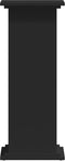 vidaXL - Plantenstandaard - 33x33x80 - cm - bewerkt - hout - zwart