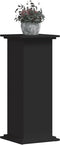 vidaXL - Plantenstandaard - 33x33x80 - cm - bewerkt - hout - zwart