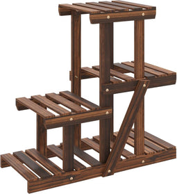 vidaXL - Plantenstandaard - 58x25x51 - cm - massief - vurenhout
