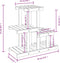 vidaXL - Plantenstandaard - 58x25x51 - cm - massief - vurenhout