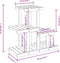 vidaXL - Plantenstandaard - 58x25x51 - cm - massief - vurenhout