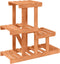 vidaXL - Plantenstandaard - 58x25x51 - cm - massief - vurenhout
