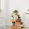 vidaXL - Plantenstandaard - 58x25x51 - cm - massief - vurenhout