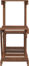 vidaXL - Plantenstandaard - 58x25x51 - cm - massief - vurenhout