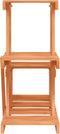 vidaXL - Plantenstandaard - 58x25x51 - cm - massief - vurenhout