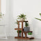 vidaXL - Plantenstandaard - 58x25x51 - cm - massief - vurenhout