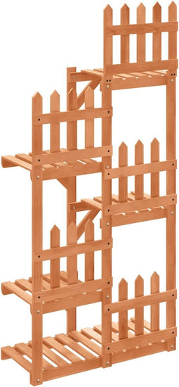 vidaXL - Plantenstandaard - 60x25x130 - cm - massief - vurenhout