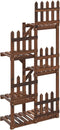 vidaXL - Plantenstandaard - 60x25x130 - cm - massief - vurenhout