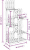 vidaXL - Plantenstandaard - 60x25x130 - cm - massief - vurenhout