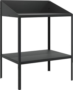 vidaXL - Plantenstandaard - 75,5x54,5x100 - cm - verzinkt - staal - antracietkleur