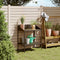 vidaXL - Plantenstandaard - 75,5x54,5x100 - cm - verzinkt - staal - antracietkleur