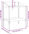 vidaXL - Plantenstandaard - 75,5x54,5x100 - cm - verzinkt - staal - antracietkleur