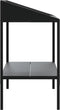 vidaXL - Plantenstandaard - 75,5x54,5x100 - cm - verzinkt - staal - antracietkleur
