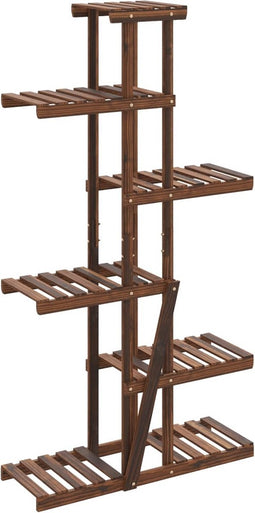 vidaXL - Plantenstandaard - 75x25x140,5 - cm - massief - vurenhout