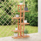 vidaXL - Plantenstandaard - 75x25x140,5 - cm - massief - vurenhout