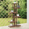 vidaXL - Plantenstandaard - 75x25x140,5 - cm - massief - vurenhout
