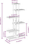 vidaXL - Plantenstandaard - 75x25x140,5 - cm - massief - vurenhout