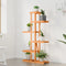 vidaXL - Plantenstandaard - 75x25x140,5 - cm - massief - vurenhout